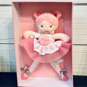 JoLiJou Paris Les Tutus Doudou Plush Ballet Doll Little Pink Ballerina NEW